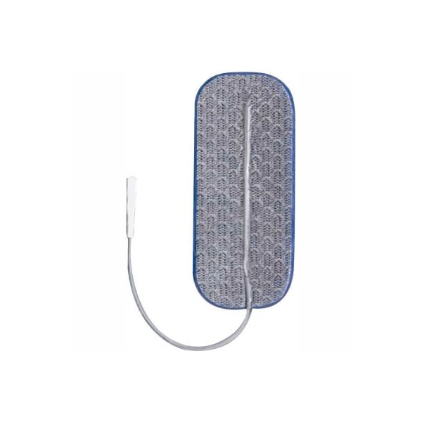 Dura-Stick Premium Electrodes, 1.5" x 3.5" Rectangle, Stainless Steel Mesh, Blue Gel, 40/Case